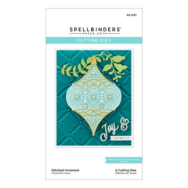 Spellbinders Etched Dies - Stitched Ornament, S4-1231
