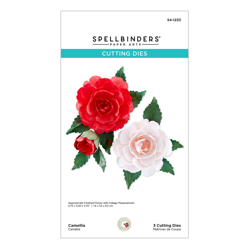 Spellbinders Etched Dies - Camellia, S4-1233