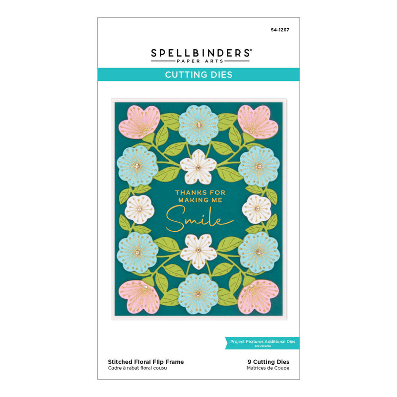 Spellbinders Cutting Dies - Stitched Floral Flip Frame, S4-1267