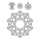Spellbinders Shapabilities Etched Dies - A Charming Christmas Collection by Becca Feeken - Charming Snowflake Doily, S5-380