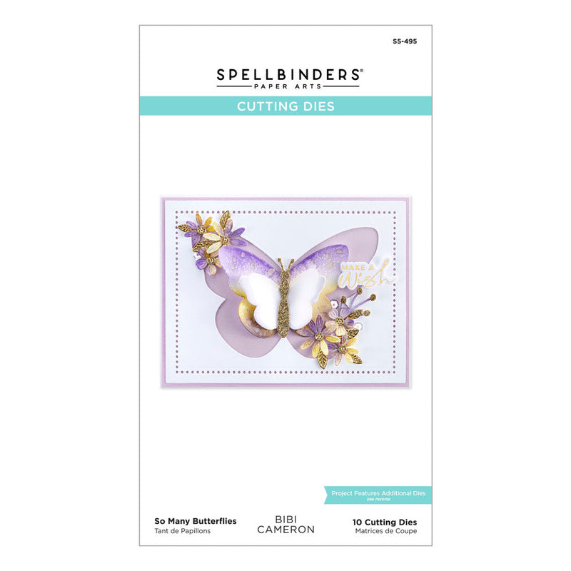 Spellbinders - So Many Butterflies Etched Dies, S5-495, by Bibi Cameron