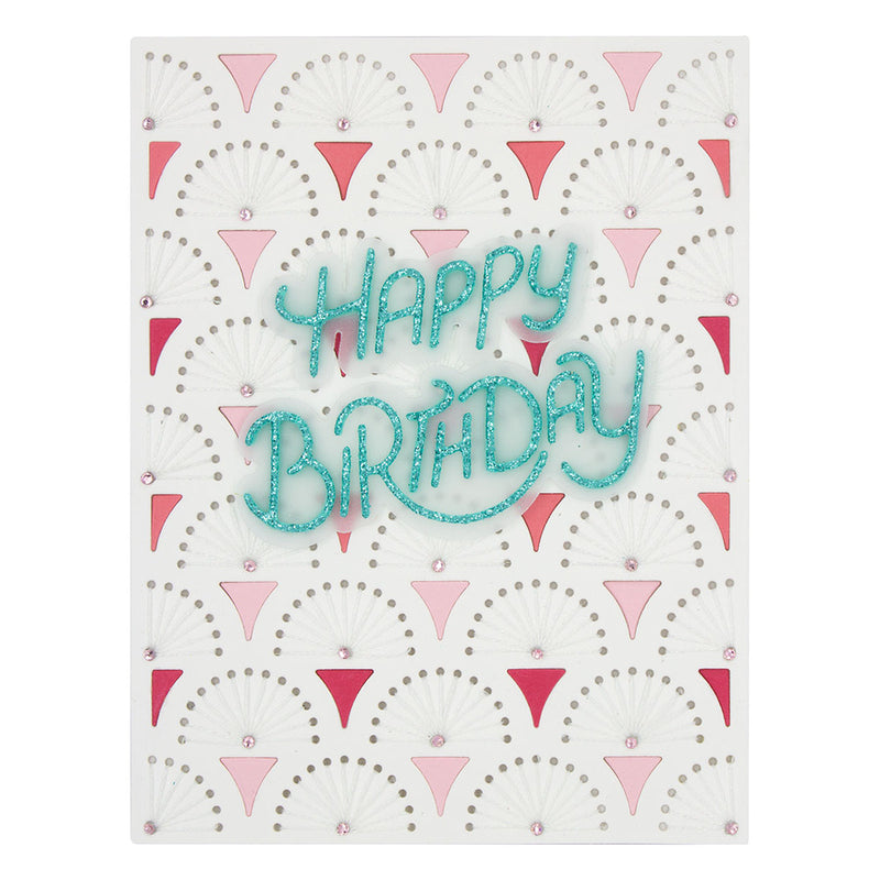 Spellbinders - Stitched Fanfare Dies- the Birthday Celebrations Collection, S5-511