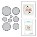 Spellbinders Etched Dies - Postage Edge Circles, S5-539 by Becca Feeken