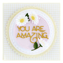 Spellbinders Etched Dies - Postage Edge Circles, S5-539 by Becca Feeken