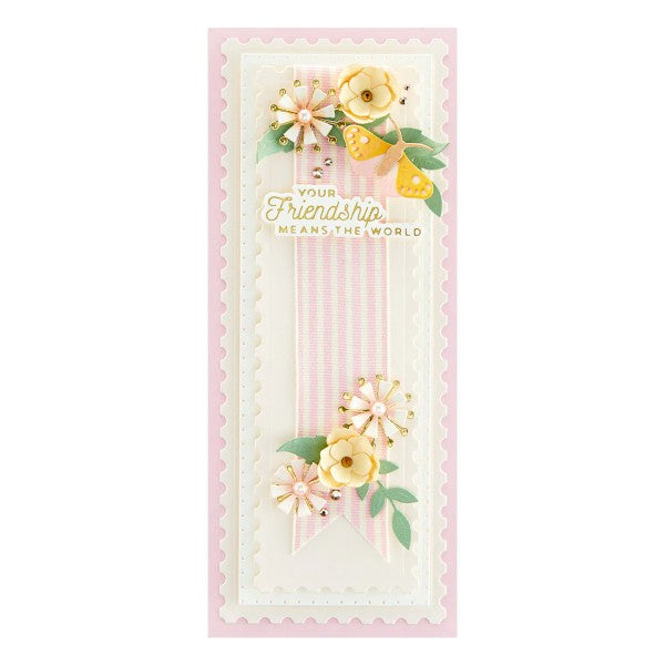 Spellbinders Etched Dies - Postage Edge Slimlines, S5-541 by Becca Feeken