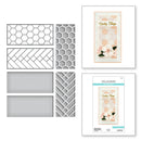 Spellbinders Etched Dies - French Braid & Hexagon Panels, S5-542