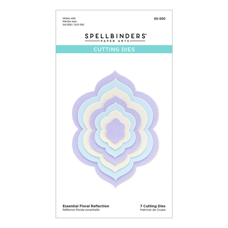 Spellbinders Etched Dies - Essential Floral Reflection, S5-550