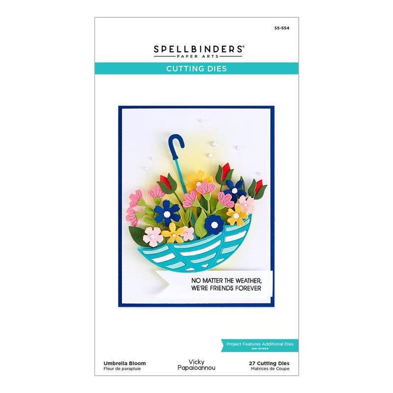Spellbinders Etched Dies - Umbrella Bloom, S5-554