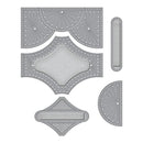 Spellbinders Etched Dies - Stitched Fan Cardfront,  S5-567