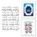 Spellbinders Etched Dies - Thanks Enclosed Sentiments, S6-208