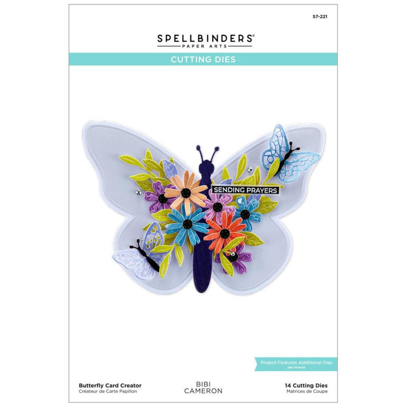 Spellbinders - Butterfly Card Creator Etched Dies, S7-221, by Bibi Cameron