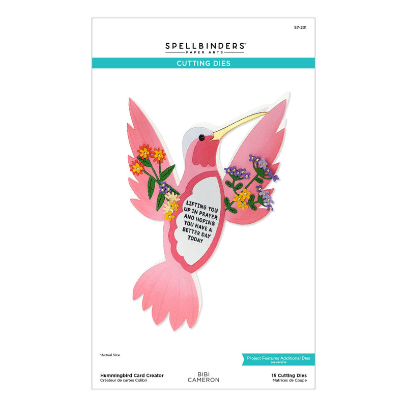 Spellbinders Etched Dies - Hummingbird Card Creator, S7-231