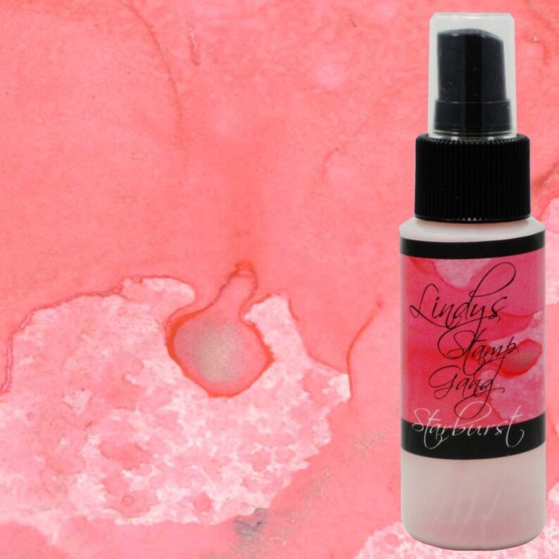 Lindy's Stamp Gang Starburst Shimmer Spray -Ramblin' Rose Pink, SBS-RRP-1575
