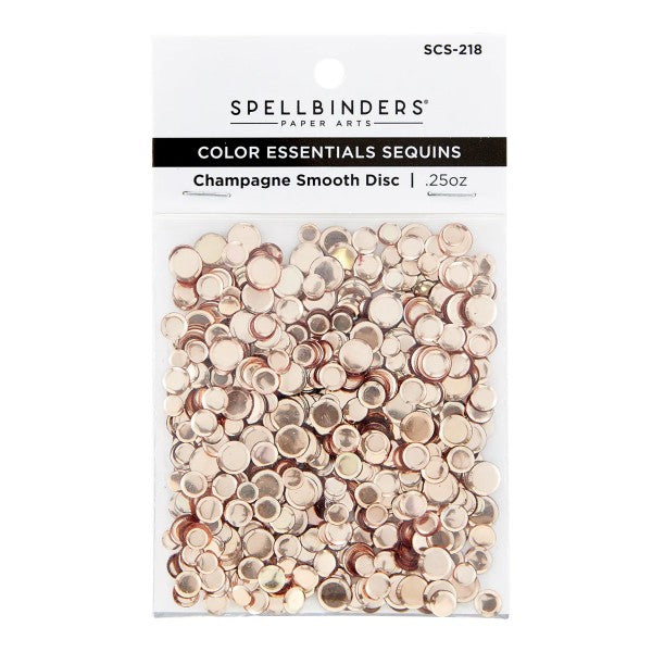 Spellbinders Color Essentials Sequins - Champagne Smooth Disc, SCS-218