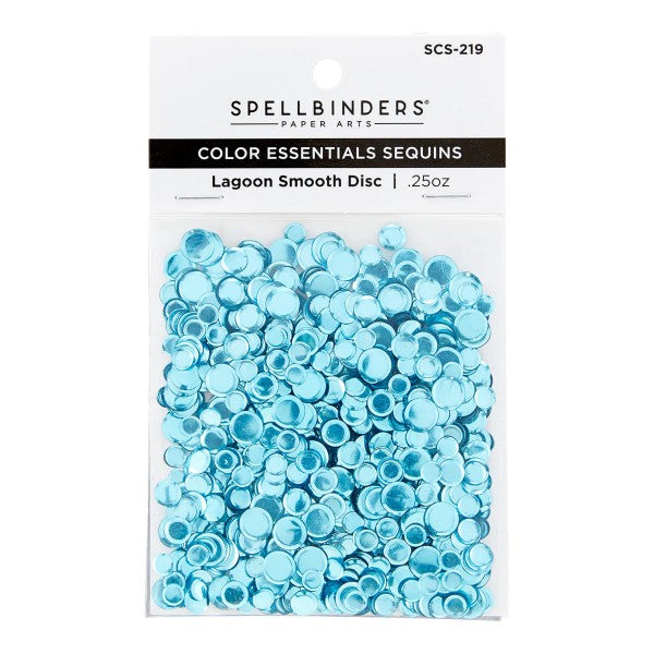 Spellbinders Color Essentials Sequins - Lagoon Smooth Disc, SCS-219