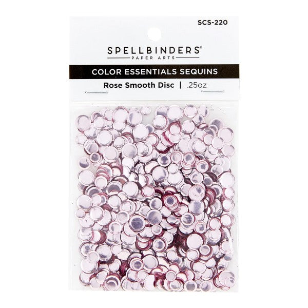 Spellbinders Color Essentials Sequins - Rose Smooth Disc, SCS-220