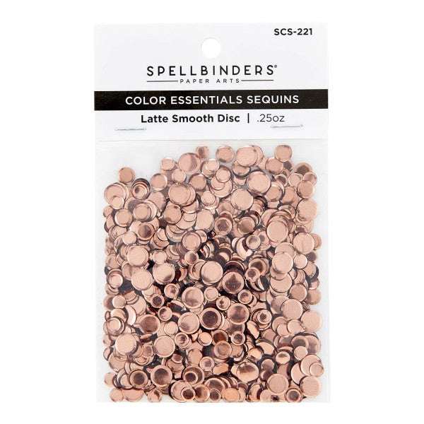 Spellbinders Color Essentials Sequins - Latte Smooth Disc, SCS-221