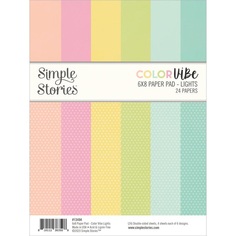 Simple Stories D/S Paper Pad 6x8 - ColorVIBE - Lights, SCV13494