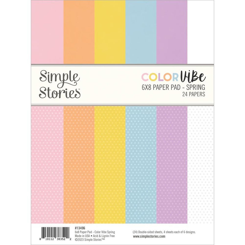 Simple Stories D/S Paper Pad 6x8 - ColorVIBE - Spring, SCV13496