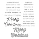Spellbinders Stamp & Die Set - Many Merry Christmas Sentiments, SDS-175