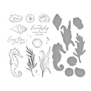 Spellbinders Stamp & Die Set - Seahorse Garden, SDS-182