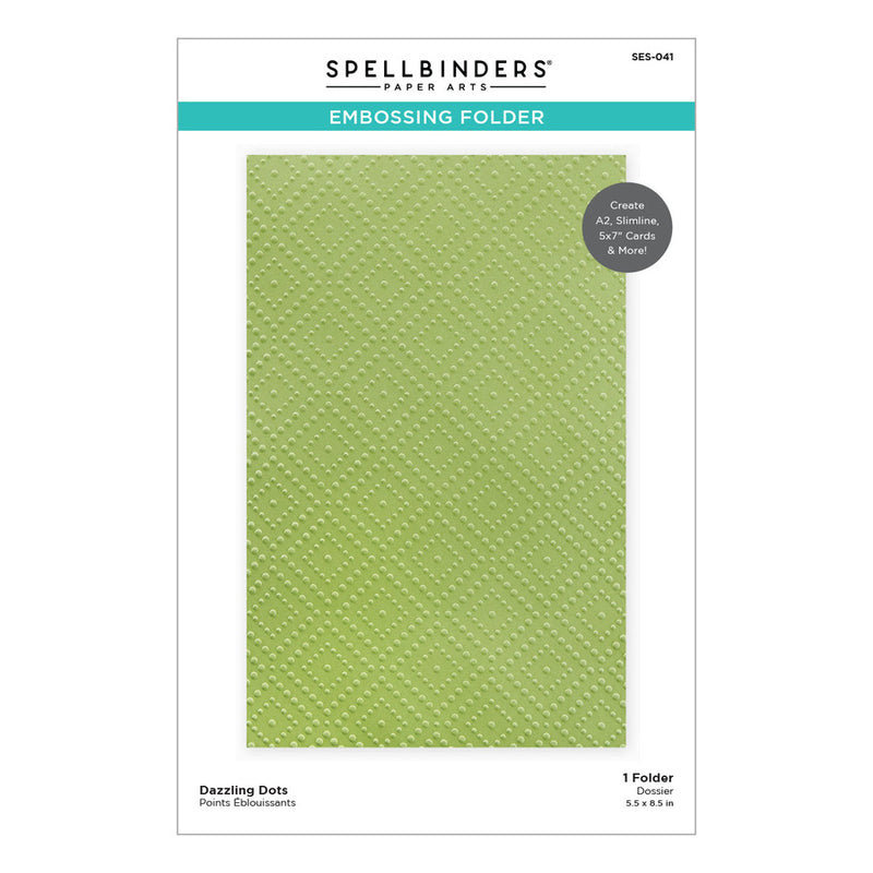 Spellbinders Embossing Folder - Dazzling Dots, SES-041