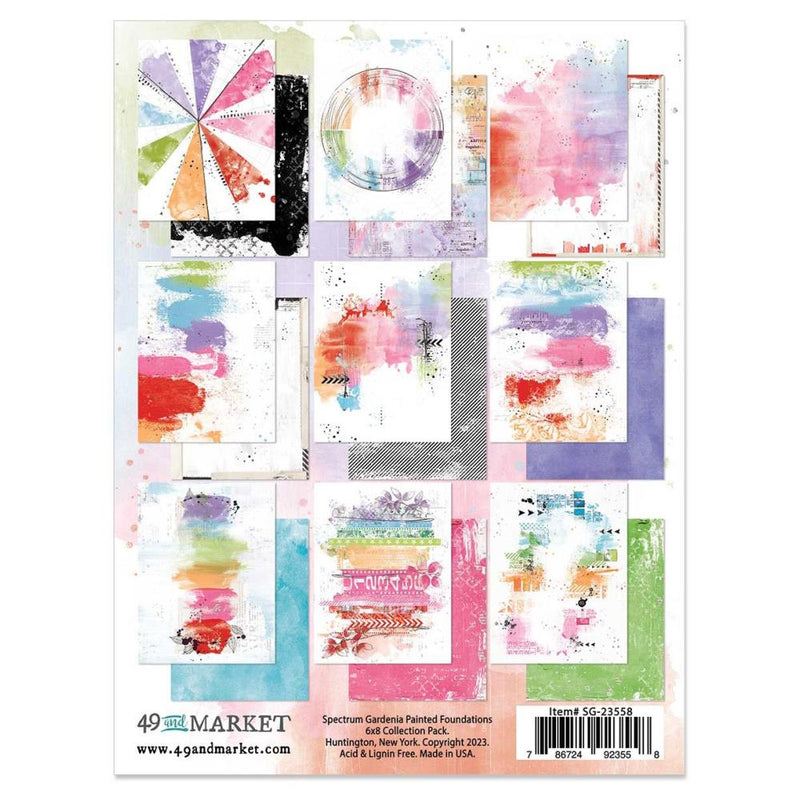 49 & Market 6x8 Collection Pk - Spectrum Gardenia - Painted Foundations, SG23558