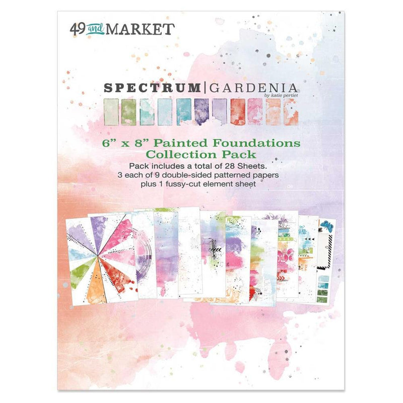 49 & Market 6x8 Collection Pk - Spectrum Gardenia - Painted Foundations, SG23558