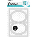 Studio Light - Essentials Cutting Die - NR. 17, Oval Zig-Zag Card Shape, SLESCD17