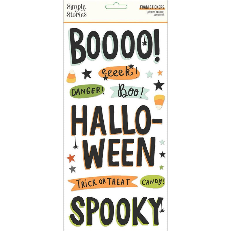 Simple Stories Spooky Nights - Foam Stickers, SPO16418