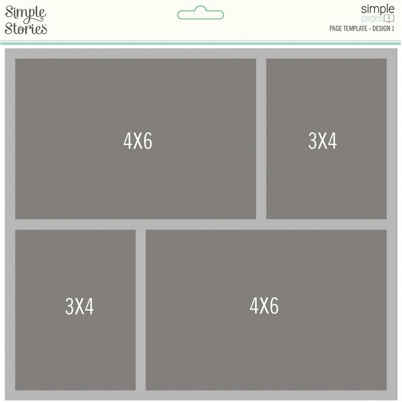 Simple Stories - Simple Pages - Page Template - Design 1, SPT15827