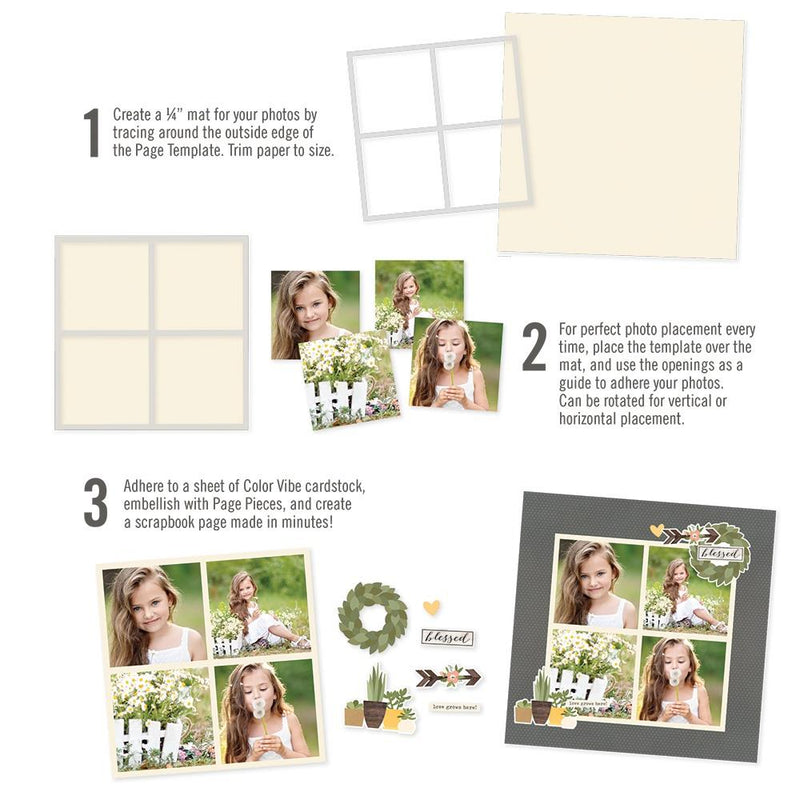 Simple Stories - Simple Pages - Page Template - Design 5, SPT15831