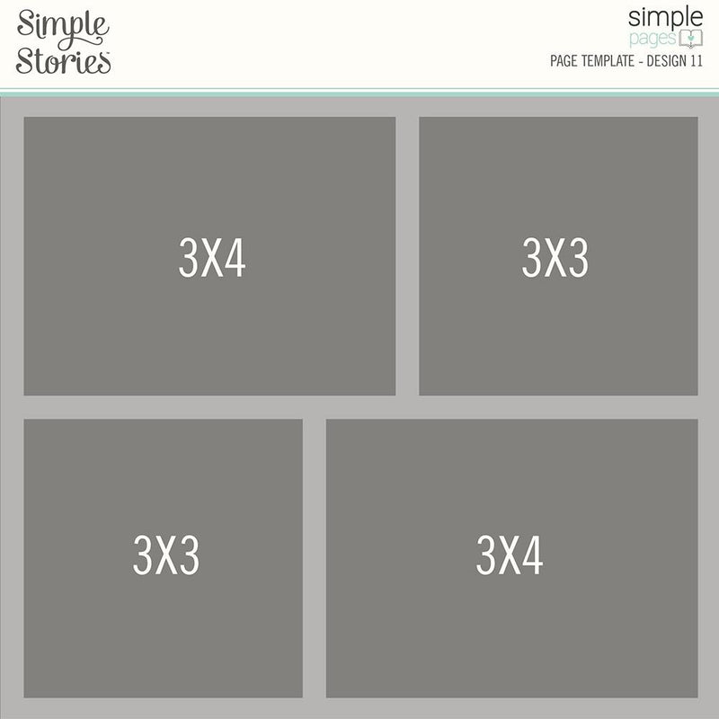 Simple Stories - Simple Pages - Page Template - Design 11, SPT15970