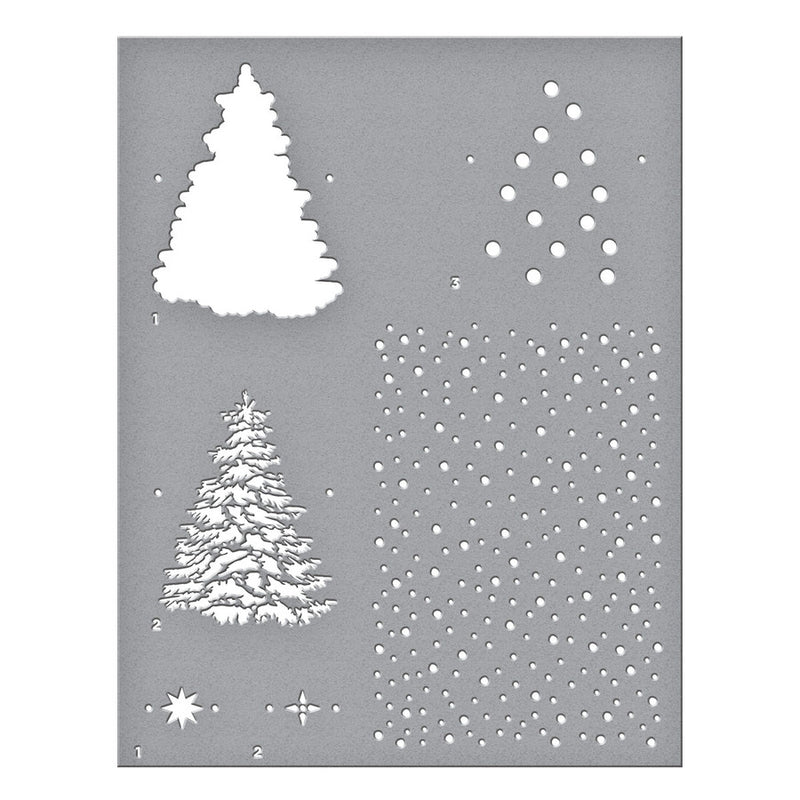 Spellbinders Stencil - Layered Christmas Tree, STN-003