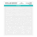 Spellbinders Stencil - Hummingbird Textures, STN-040