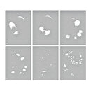 Spellbinders Layering Stencil Set - Stylish Oval Floral Bird, STN-049