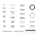 Spellbinders Clear Stamp Set - Handmade By, STP-114