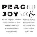 Spellbinders Clear Stamp Set - Peace & Joy, STP-140 by Zsoka Marko