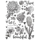 Simple Stories Rub-Ons - Simple Vintage Essentials - Botanicals, SVE20425
