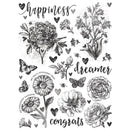 Simple Stories Rub-Ons - Simple Vintage Essentials - Botanicals, SVE20425