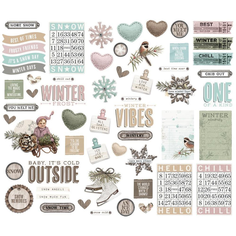 Simple Stories Bits & Pieces - Simple Vintage Winter Woods, 19122