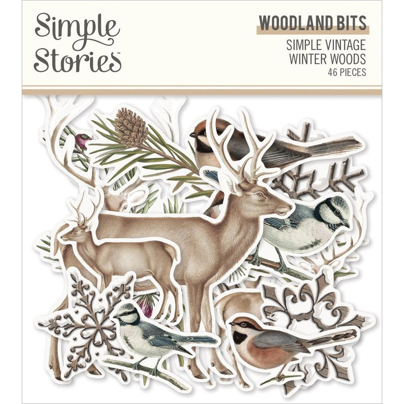 Simple Stories Woodland Bits - Simple Vintage Winter Woods, SVWW19123