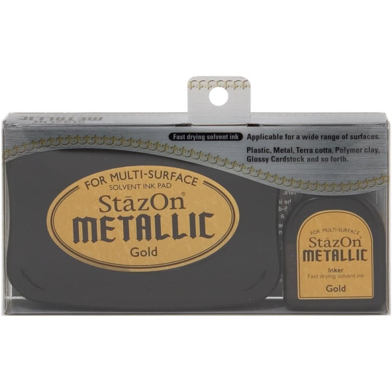 StazOn Metallic Solvent Ink Kit - Gold, SZ-000-191