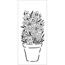 The Crafter's Workshop Slimline Stencil 4X9 - Jonquils, TCW2334