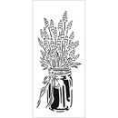 The Crafter's Workshop Slimline Stencil 4X9 - Lavender In Jar, TCW2335