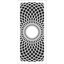 The Crafter's Workshop Slimline Stencil 4X9 - Circular Rings, TCW2342