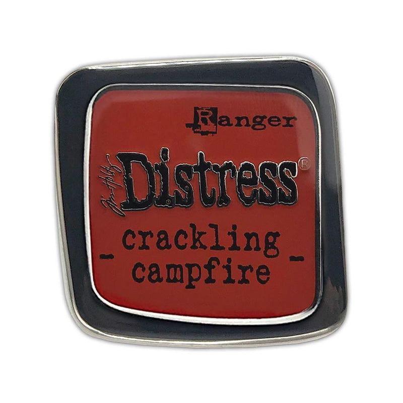 Tim Holtz Distress Enamel Collector Pin - Crackling Campfire, TDZ73116