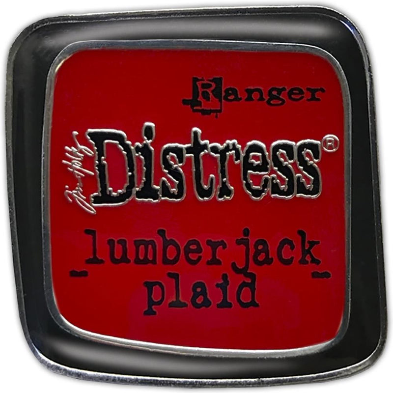 Ranger - Tim Holtz Distress Enamel Collector Pin - Lumberjack Plaid, TDZ82439