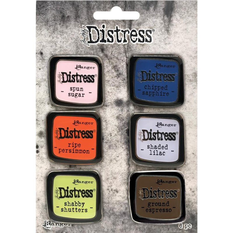 Tim Holtz Distress Enamel Collector Pin Set