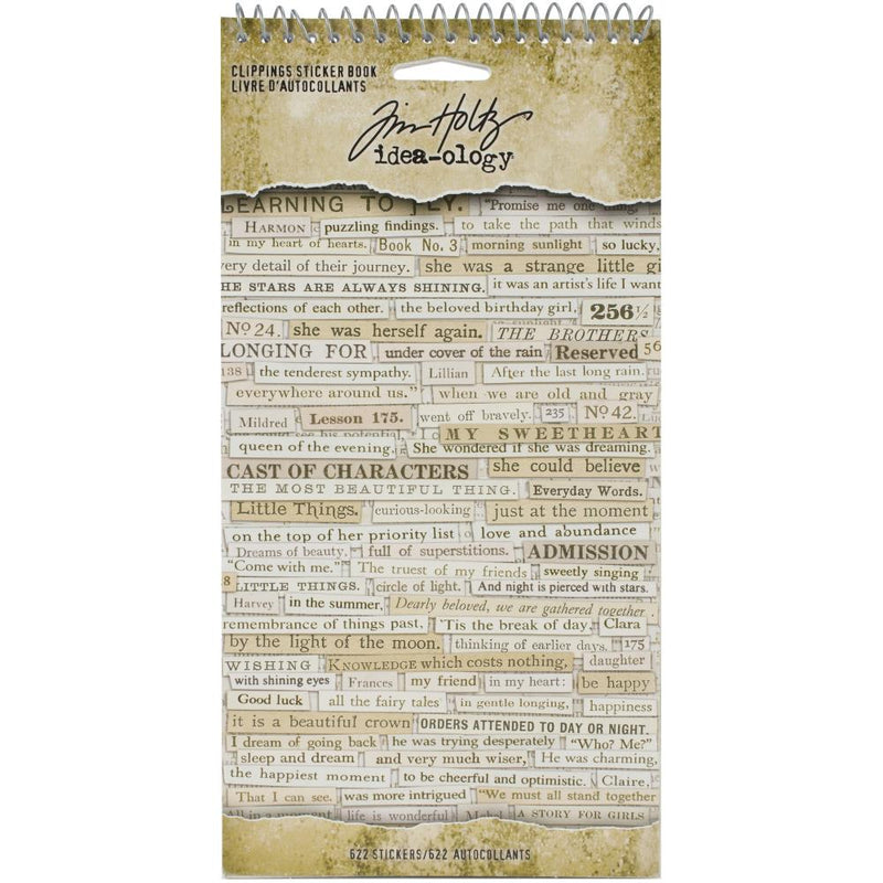 Tim Holtz Idea-ology - Clippings Sticker Book, TH94030